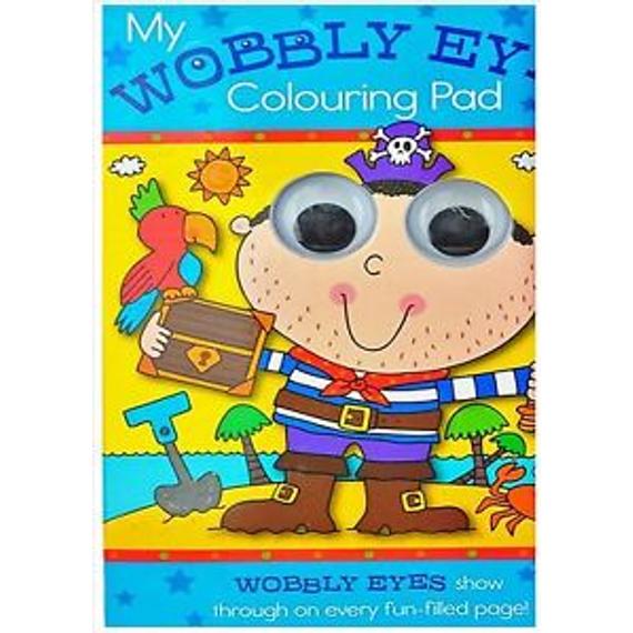 My Wobbly Eyes Coloring Pad - Pirates