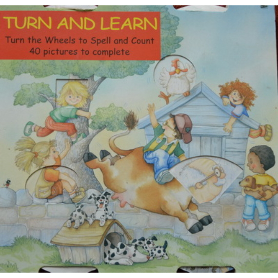 Turn and Learn: Turn the Wheels to Spell and Count